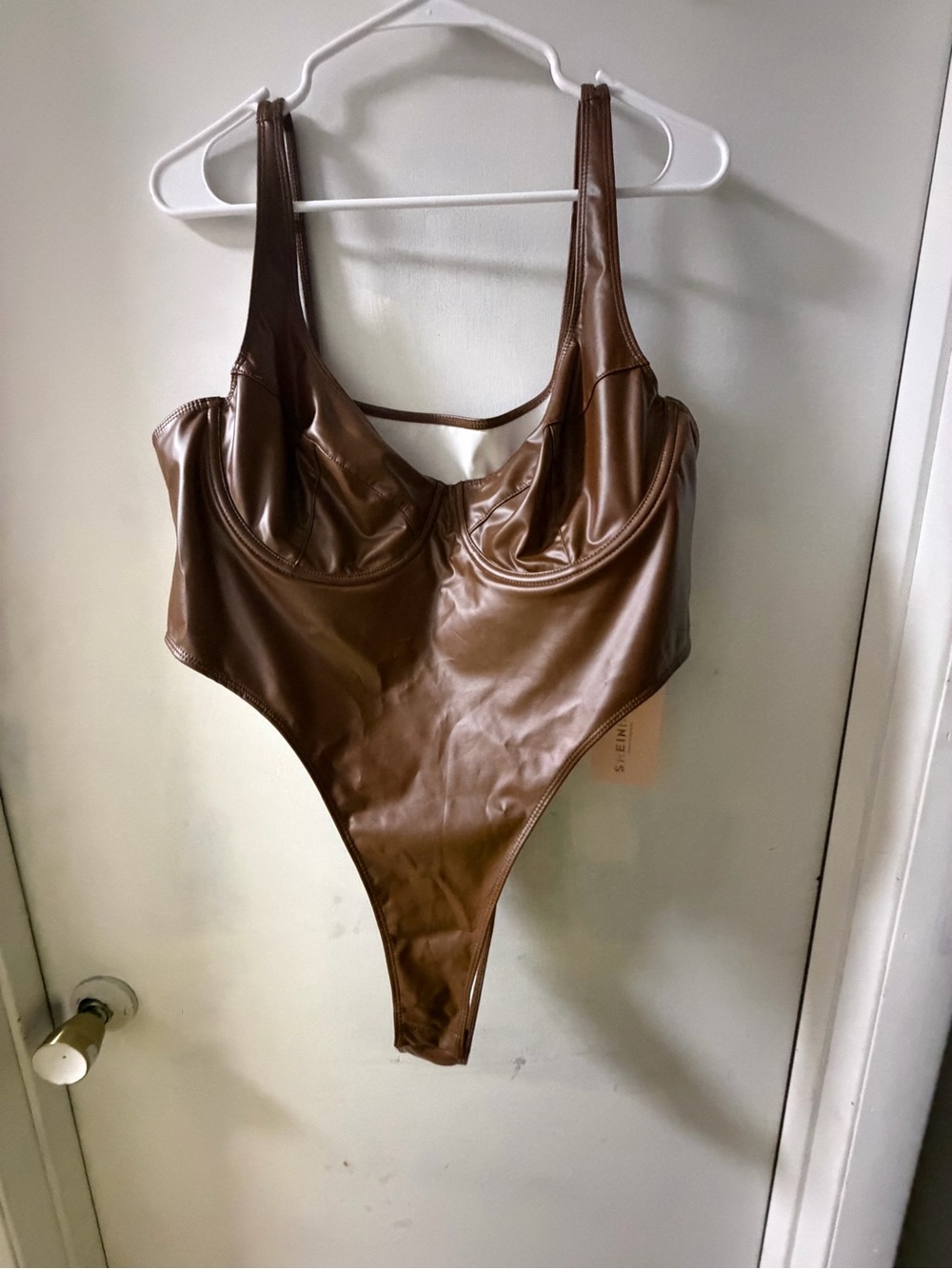 Women’s SHEIN Brown Bodysuit